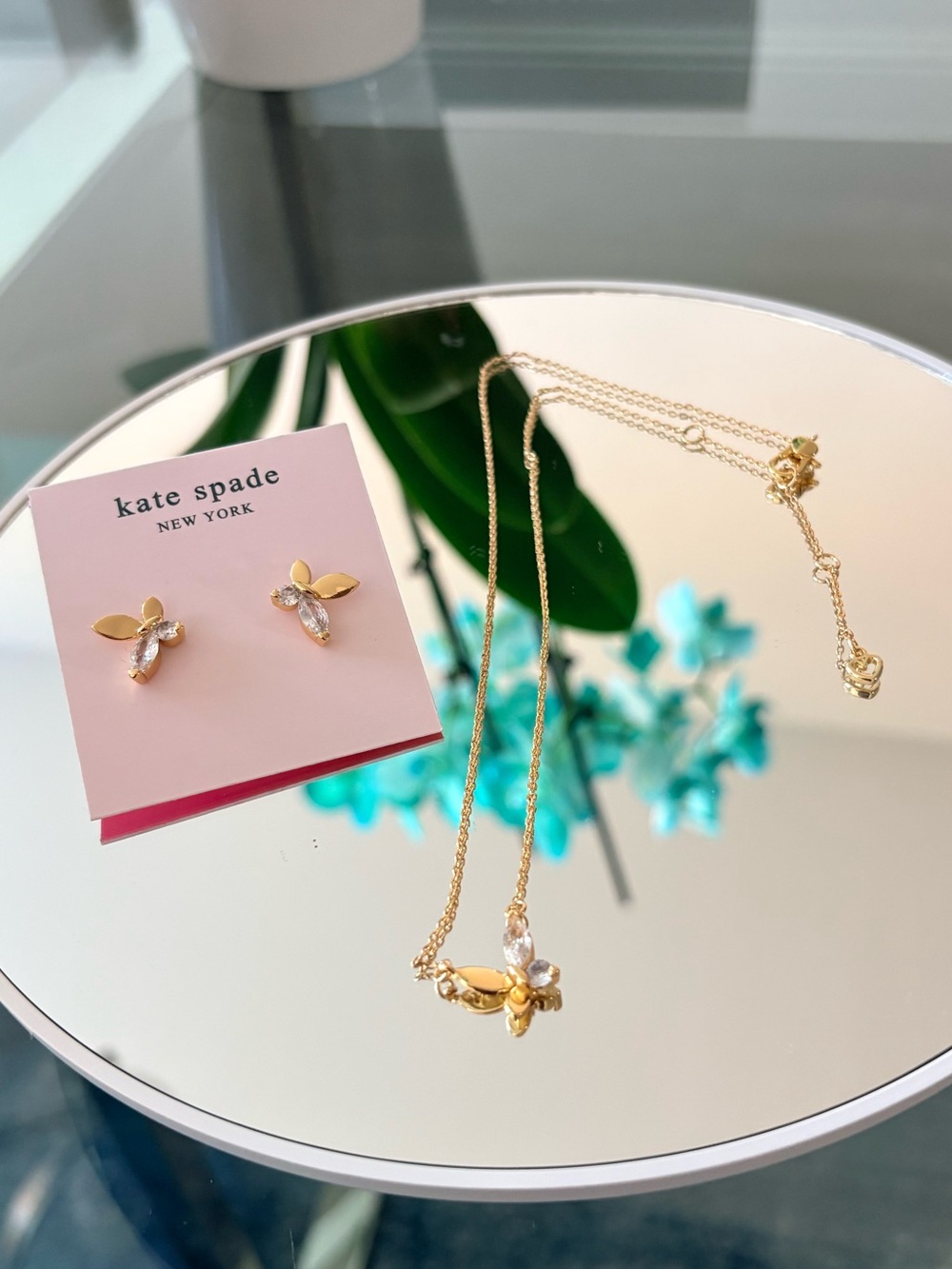 Kate Spade Butterfly Necklace & Earrings 🦋